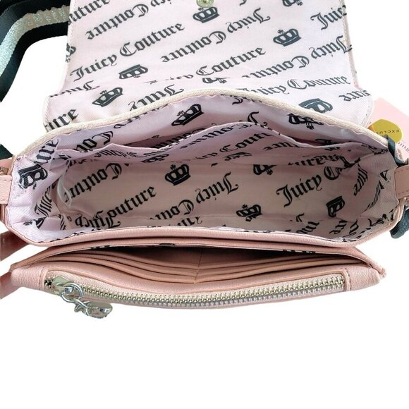 Juicy Couture Exclusive Pink Diamond Shoulder Crossbody Wallet Handbag Purse NWT - Picture 9 of 12